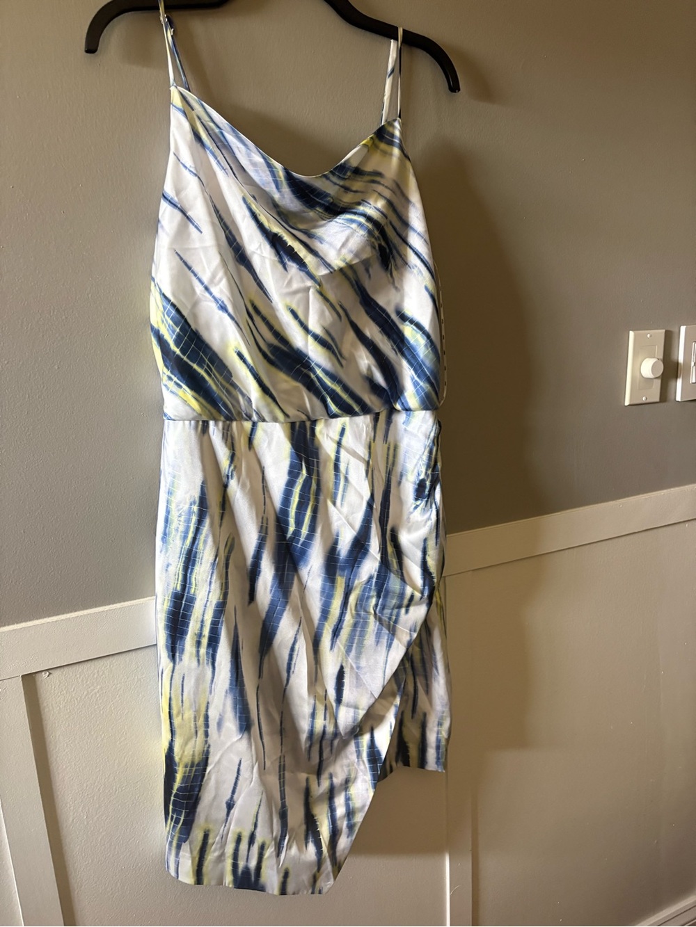 NWT DKNY Abstract Cowl Neck Dress – Size 12